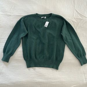 Girls green sparkly sweater